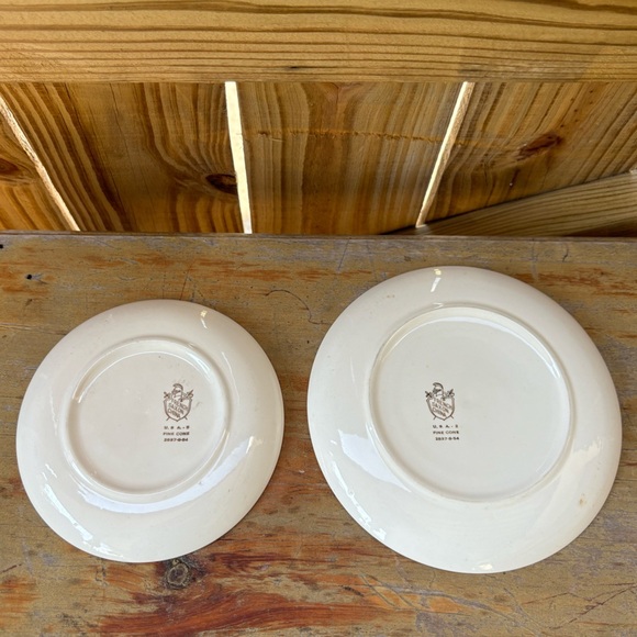 6 Pieces French Saxon China Pine Cone Pattern - Picture 6 of 11